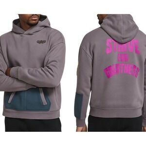 Nike LeBron James Strive For Greatness Pullover Hoodie Purple Lion Patch Kids XL